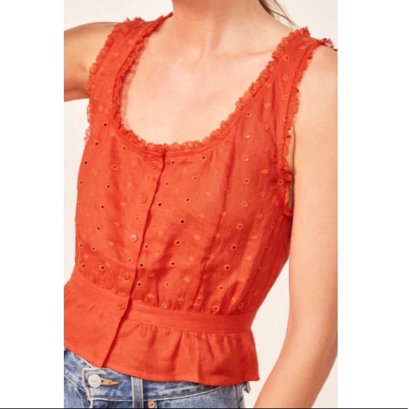 Reformation Tops - Reformation Eyelet Top